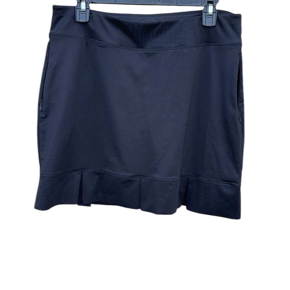 Lady Pinseeker black golf pickleball skort skirt size large
